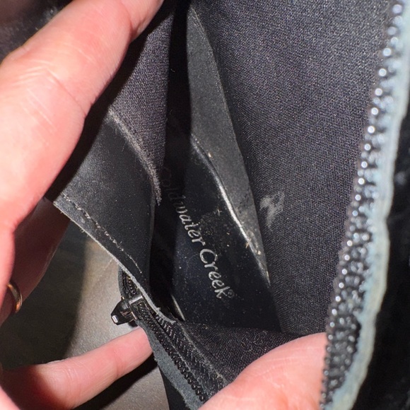 Coldwater Creek Vintage Western Cowboy Boots - Black Leather - Size 8 - EUC - Picture 8 of 10